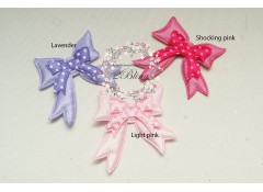 BOW Padded Applique (4.2 x 4 cm), Pack of 3